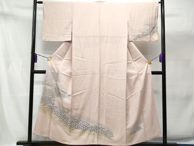 平和屋着物■訪問着　松　暈し染め　金銀彩　正絹　逸品　CABA2705fb