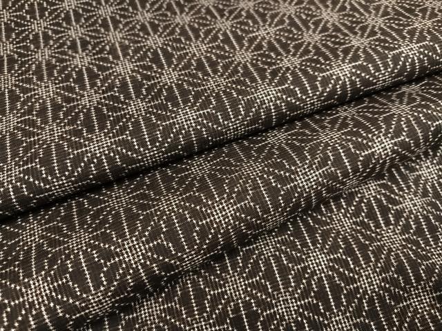 平和屋着物●本場大島紬　一元7マルキ　麻の葉文様　正絹　逸品　AABD6501ph