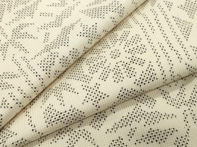 平和屋着物●本場大島紬　白大島　7マルキ　吉祥花文　正絹　逸品　CABB0300gh
