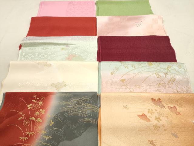 平和屋着物★和装小物　帯揚げ10枚セット　正絹　逸品　DAAZ1694xg