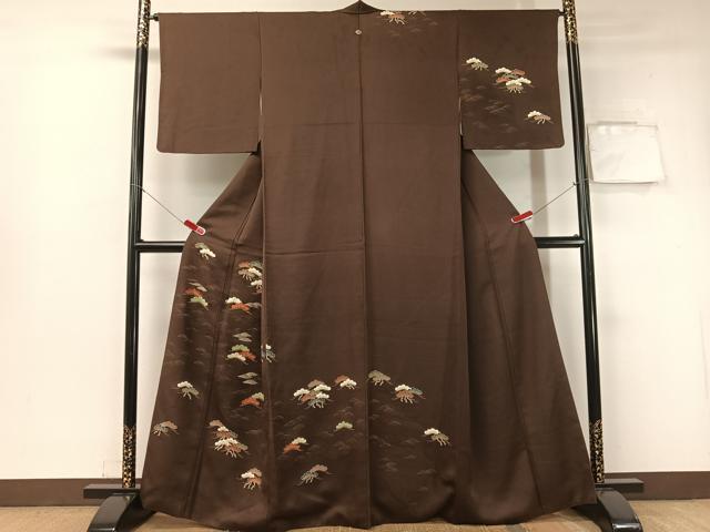 平和屋着物●訪問着　刺繍　浜松文　金彩　正絹　逸品　CABA4760vp