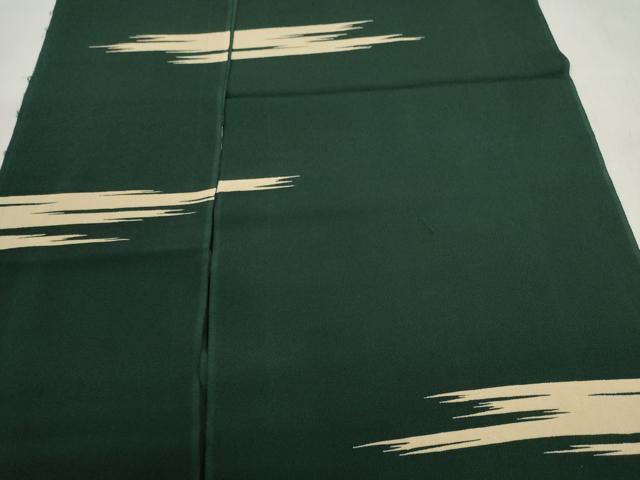 和服布料 - 平和屋着物▼付下げ 解き反物 着尺 八掛付き 霞文 裁断済 逸品 DABD8109zzz