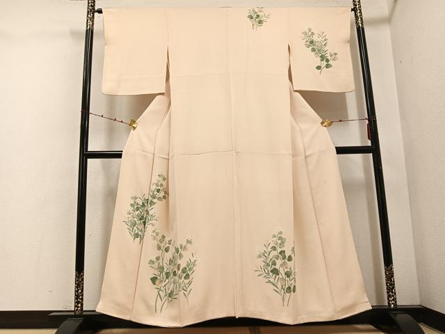 平和屋着物●本加賀友禅作家　鶴見保次　訪問着　枝花