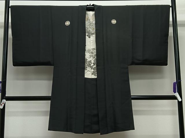 Other - 平和屋着物∞男性　長羽織　黒紋付　正絹　逸品　CABE4883ua