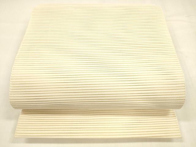 Rakuten - 平和屋着物＊夏物　絽綴れ　八寸名古屋帯　肌色　正絹　逸品　DABA0477cm