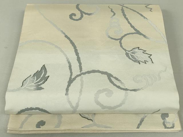 Rakuten - 平和屋着物●六通柄袋帯　唐草文　正絹　逸品　DAAT0310ob