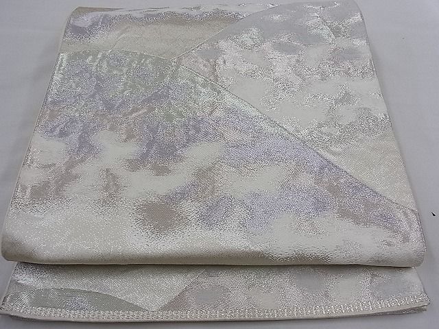 平和屋着物■六通柄袋帯　重山吉祥文　銀糸　逸品　n-mz5243