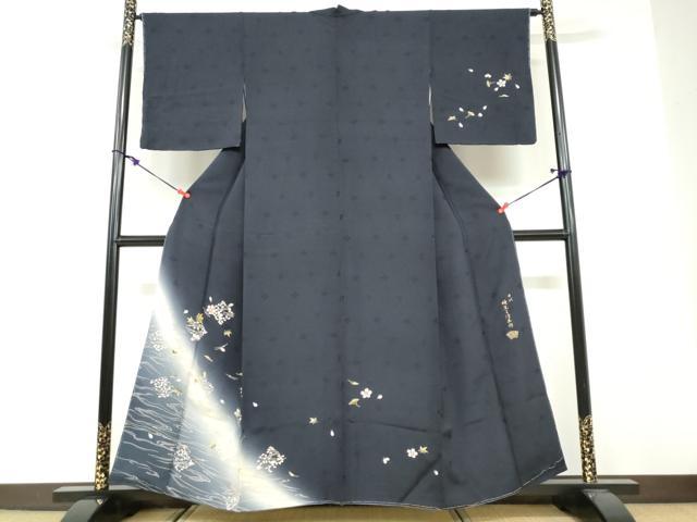 美品 十代目坂東三津五郎落款 正絹 着物“エレガントに忍ぶ唐草”色無地 T-6 楽天市場】坂東三津五郎（和服｜レディースファッション）の通販