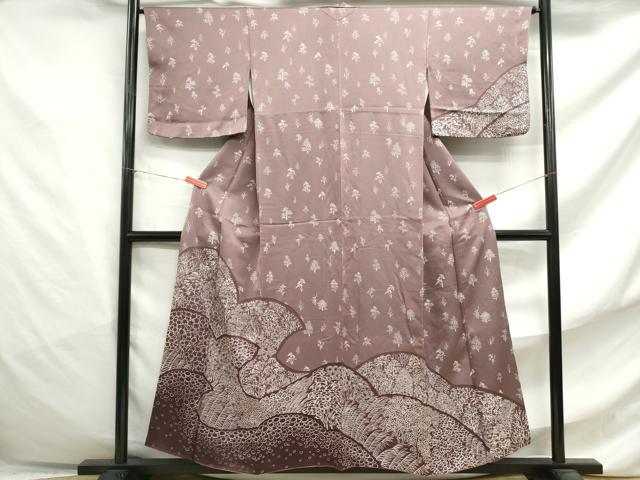 Kimono - 平和屋着物■訪問着　草花文　正絹　逸品　DABF4789qa