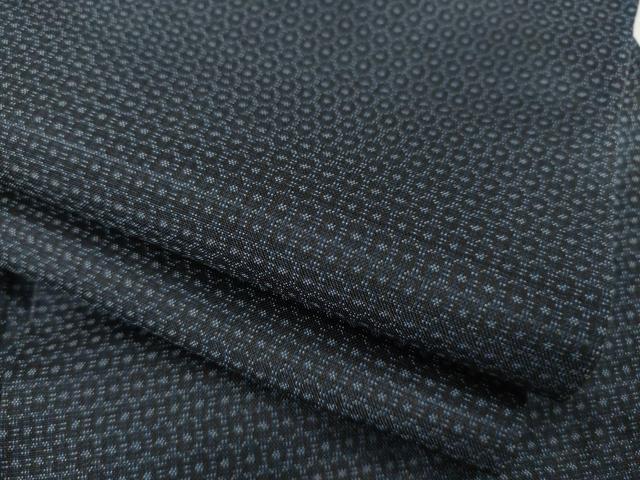 平和屋着物●男性　紬　亀甲絣　正絹　逸品　AABD6672ck