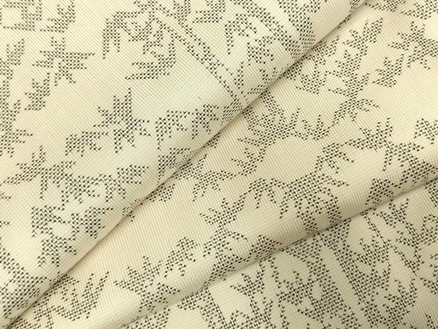 平和屋着物●本場大島紬　白大島　カタス9マルキ　竹文　正絹　逸品　AABE1779fy