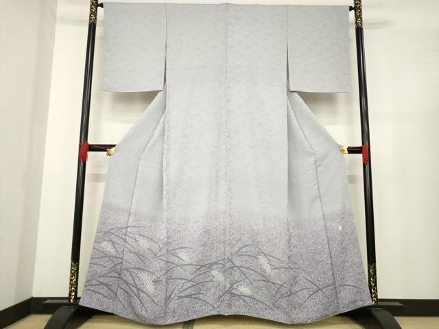 平和屋着物●人間国宝・羽田登喜男　色留袖　稲穂　暈し染め　正絹　逸品　AABE4437ck