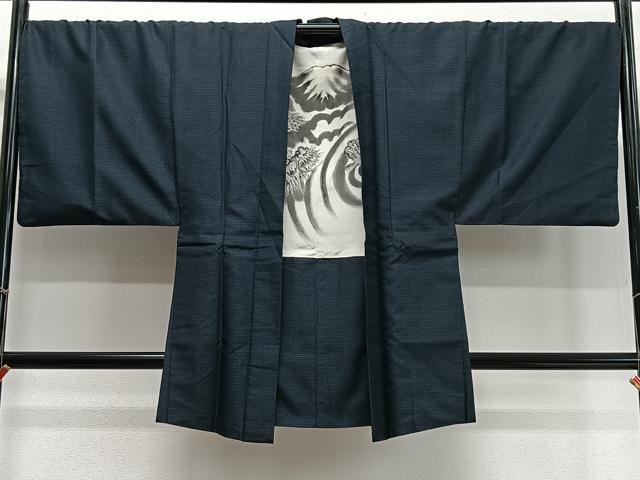 Other - 平和屋着物∞男性　長羽織　紬地　80亀甲　総詰め　正絹　逸品　CABD4551ua