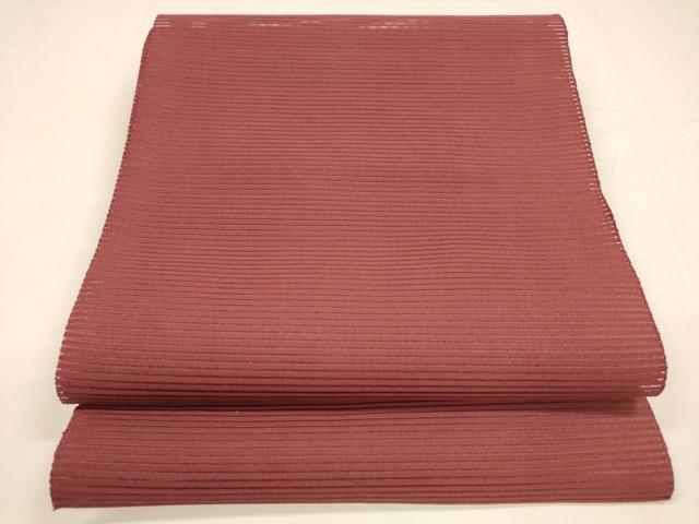 Rakuten - 平和屋着物＊夏物　絽綴れ　八寸名古屋帯　真紅色　正絹　逸品　DABA0010cm