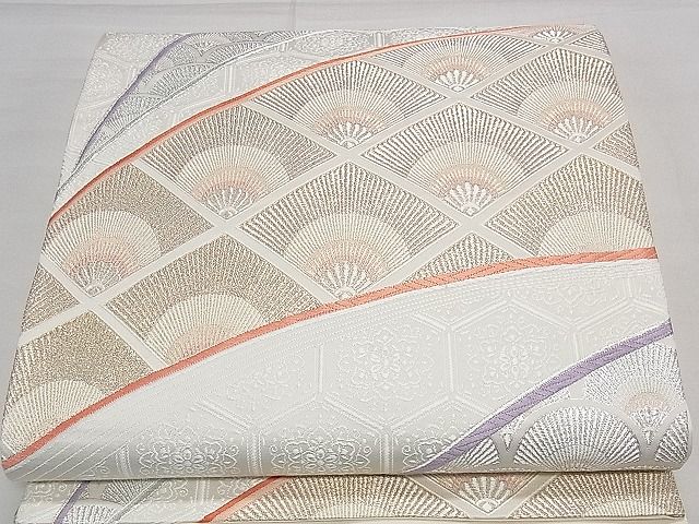 平和屋着物■六通柄袋帯 唐織 切嵌吉祥文 金銀糸 逸品 ng3149