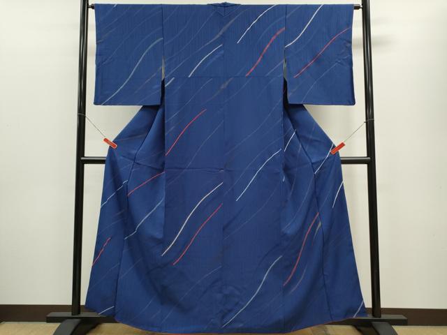 Rakuten - 平和屋着物■訪問着　刺繍　斜線文　金彩　正絹　逸品　CABD9696ze