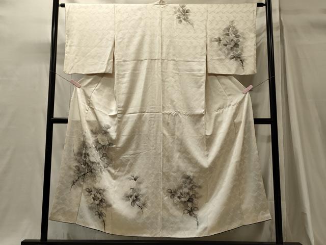 平和屋着物■訪問着　手描き　枝花文　暈し染め　正絹　逸品　CABH3177oy