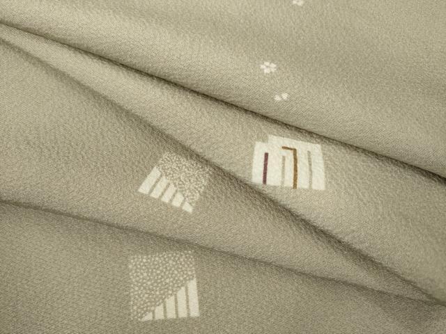 平和屋着物●上質な小紋　源氏香花文　正絹　逸品　AABE5971ck