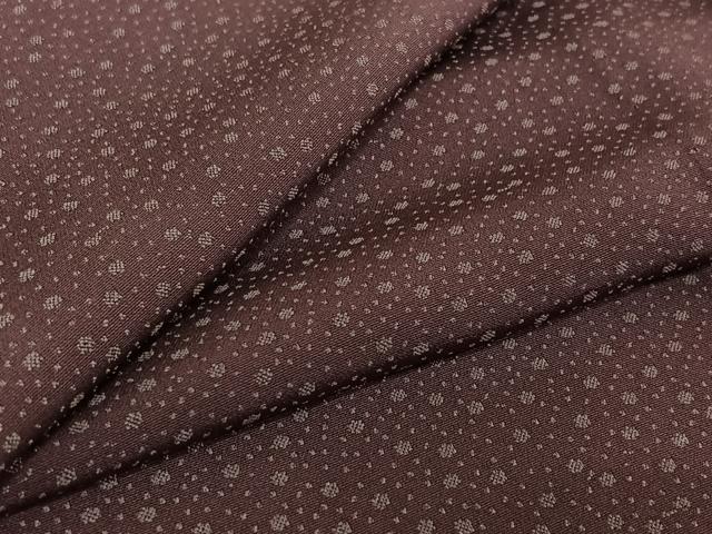 平和屋着物▽上質な小紋　単衣　霰文　正絹　逸品　AABE6702jh