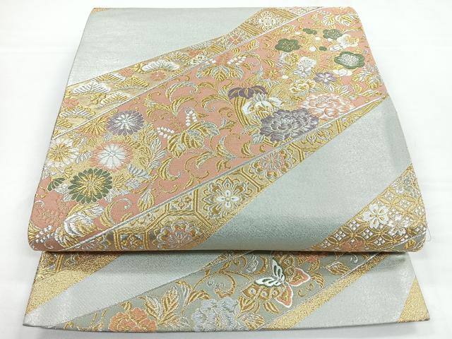 ■■■　サイズ　■■■ 長さ 414cm 幅 30.5cm程 ■■■　商品詳細　■■■ 【正絹・芯なし】 詳細に関しましては、画像をご確認ください。 大変上質な逸品になります。 お安く出品致しますので、是非この機会にいかがでしょうか？ ■■...