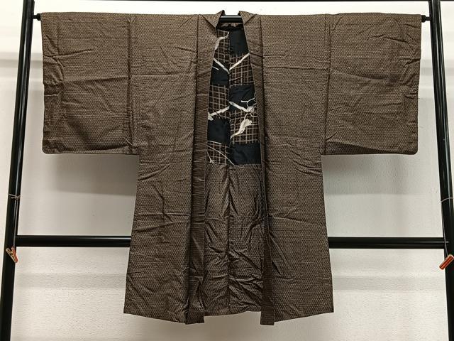 Other - 平和屋着物∞男性　長羽織　本場大島紬　亀甲文　正絹　逸品　CABD4554ua