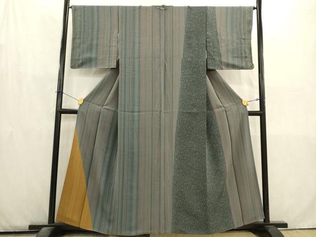 Kimono - 平和屋着物■訪問着　間道　正絹　逸品　AABD1413ma