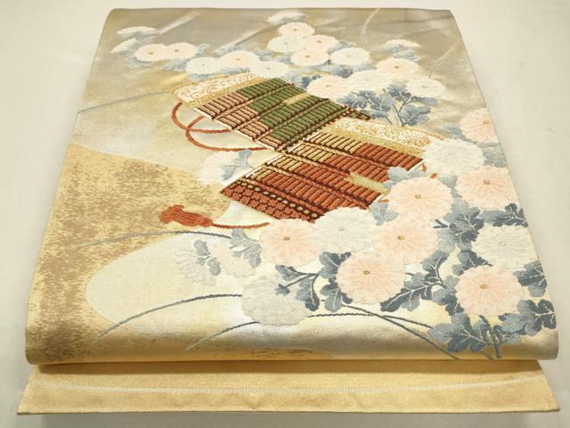 限界価格❗️【KOUEI】新品 西陣織 正絹 六通柄袋帯 鎧おどし文 袋帯｜毘沙門亀甲 白｜KAPUKI｜西陣織｜正絹｜お仕立て代込み