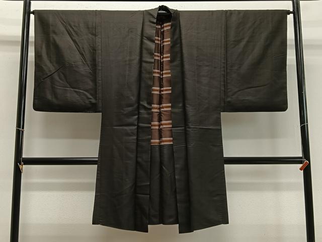 Other - 平和屋着物∞男性　長羽織　紬地　格子　正絹　逸品　CABD4562ua