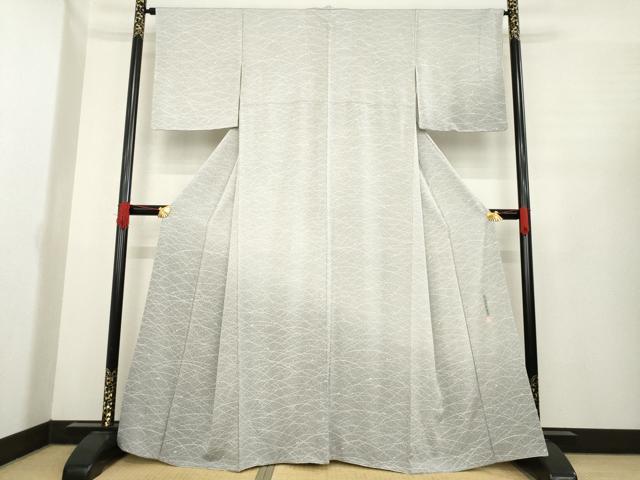 平和屋着物●人間国宝・羽田登喜男監修　訪問着　露芝文　暈し染め　正絹　逸品　AABE5963ck