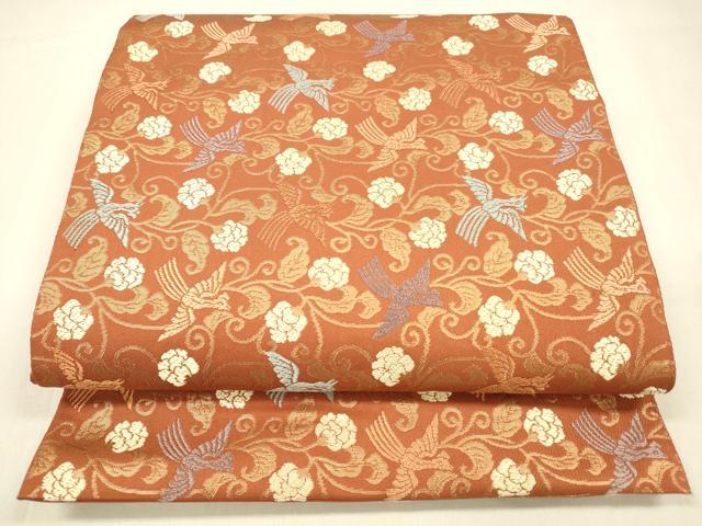 平和屋着物●六通柄　本袋帯　唐織　唐草鳳凰文　金糸　正絹　逸品　DABA0804cm（楽天・平和屋）