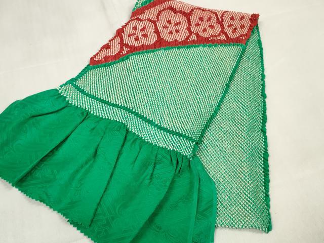 平和屋着物●和装小物　帯締め・帯揚げセット　振袖用　総絞り　花並べ　丸組　金糸　逸品　未使用　DABA7130zzz 2