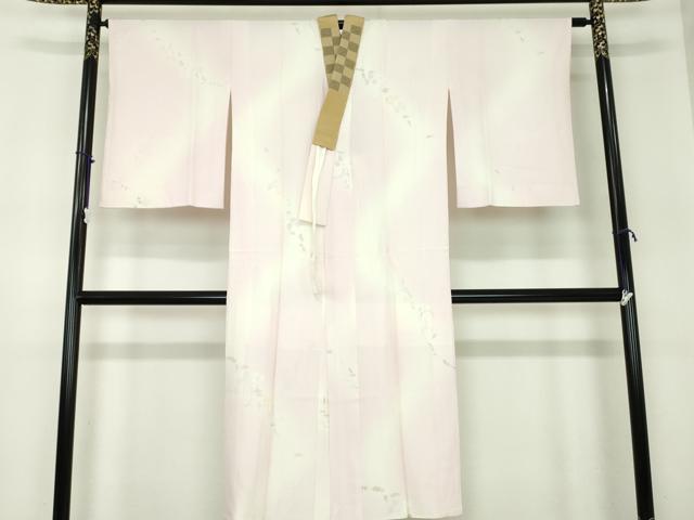 平和屋着物●上質な長襦袢 袷 手描き 草花文 暈し染め 正絹 逸品 DABA1430ps