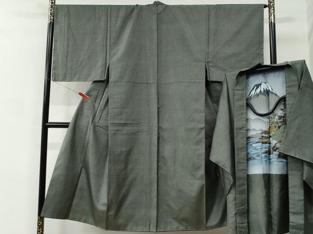 平和屋着物●男性　本場大島紬　アンサンブル　100亀甲　総詰め　正絹　逸品　未使用　CABC6573yc