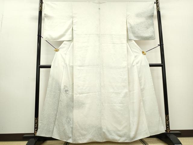 平和屋着物■訪問着 総刺繍 扇面草花文 暈し染め 正絹 逸品 DABA3254qa