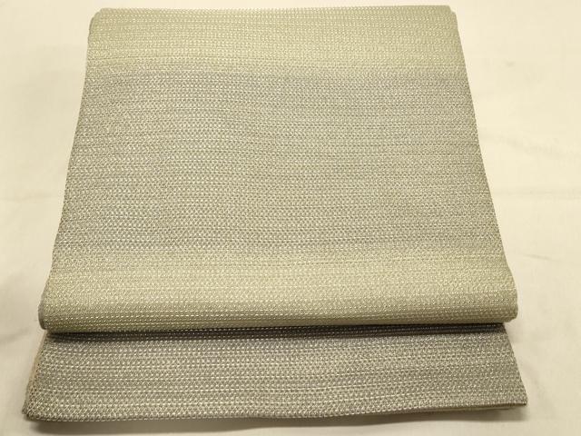 平和屋着物◎スリーシーズン　春夏秋　両面　六通柄袋帯　横段文　正絹　逸品　DAAX0906jm