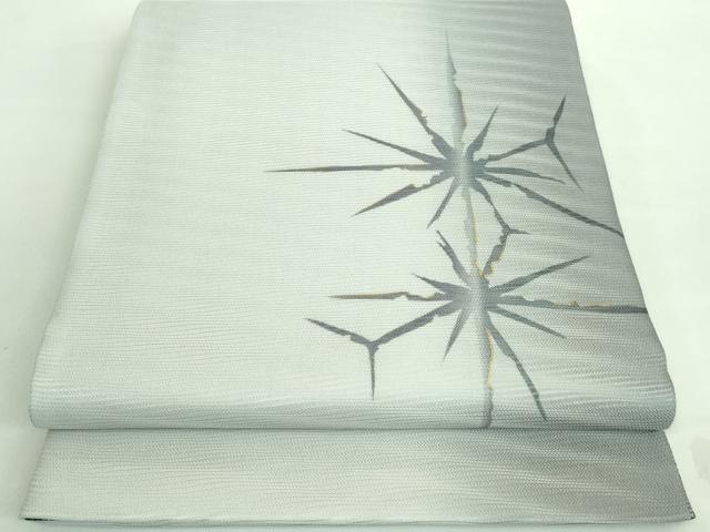 平和屋着物■極上　両面　太鼓柄袋帯　スリーシーズン帯　雪華　金彩　逸品　DZAA7199kh5