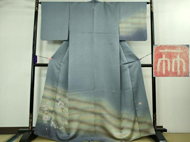 平和屋本店●極上　久保田一竹　幻の辻が花　訪問着　暈し染め　金通し地　逸品　DZAB2470kh6