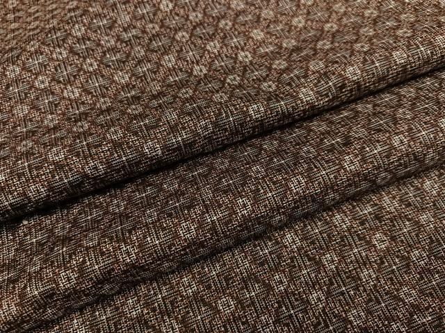 平和屋着物●本場大島紬　割込み絣　正絹　逸品　未使用　AABE6987ph