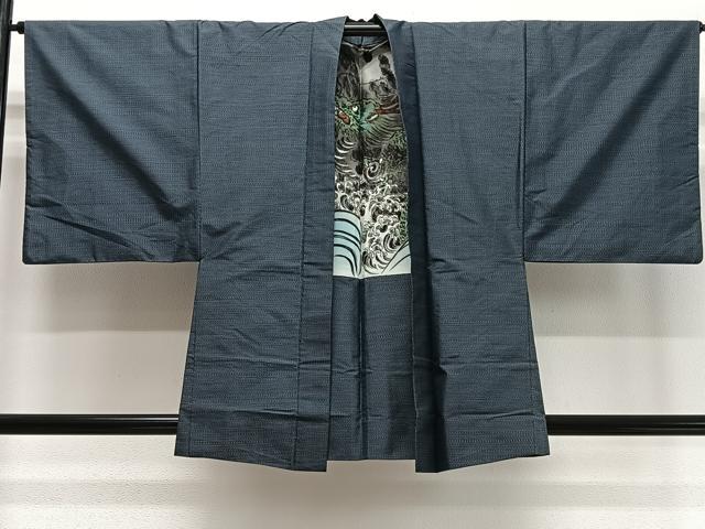 Other - 平和屋着物∞男性　羽織　本場大島紬　80亀甲　総詰め　正絹　逸品　CABD4586ua