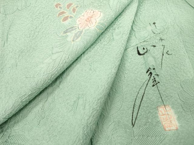 乐天商城 - 平和屋着物▽上質な小紋　単衣　作家物　絞り　手描き　辻が花　正絹　逸品　DABD5478fe
