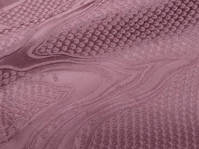 Kimono - 平和屋着物■上質な色無地　流水地紋　紫色　正絹　逸品　CABE3511ev