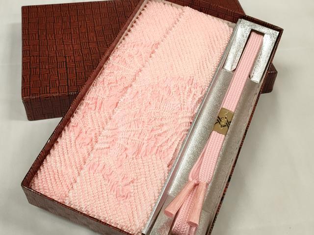 其它 - 平和屋着物●和装小物　帯締め・帯揚げセット　中抜き絞り　菊　組紐　逸品　未使用　DABA7378zzz