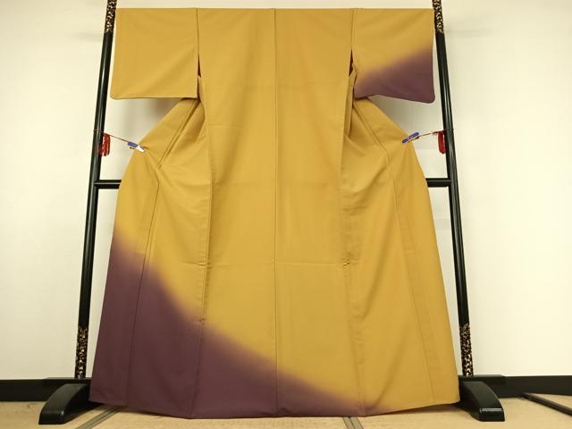 乐天商城 - 平和屋着物▽訪問着　単衣　霞文　暈し染め　洗える着物　AABE6713jh