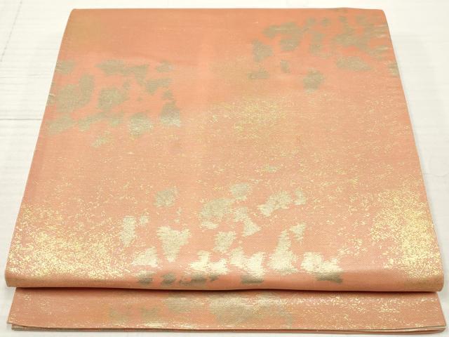 衣带 - 平和屋着物◎六通柄袋帯　霞文　引箔　正絹　逸品　DABA3152qa