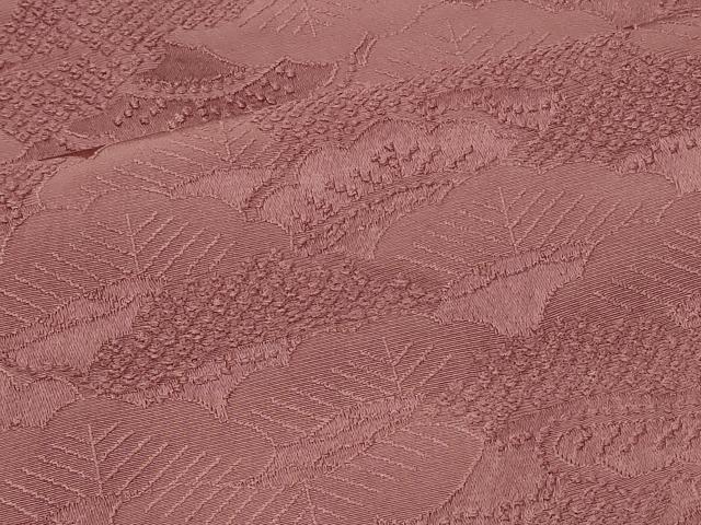 Rakuten - 平和屋着物■上質な色無地　松地紋　蘇芳香色　正絹　逸品　CABB1264in