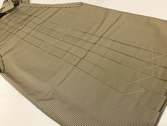 平和屋着物●男性　神代仙台平　行灯袴　縞　正絹　逸品　未使用　AAAU4287np