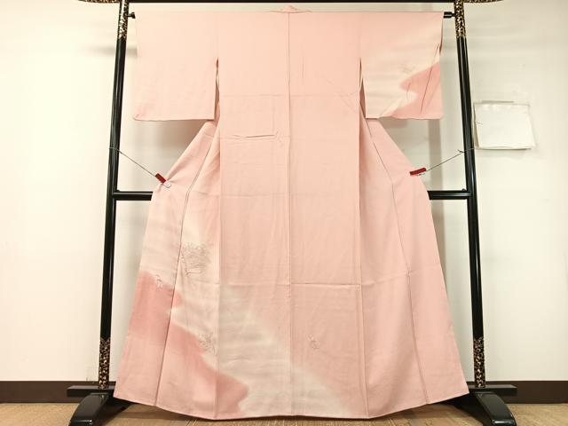 Kimono - 平和屋着物▼中国三大刺繍　スワトウ刺繍　総刺繍　立波扇面花文　暈し染め　訪問着　　正絹　逸品　CABF0760vp