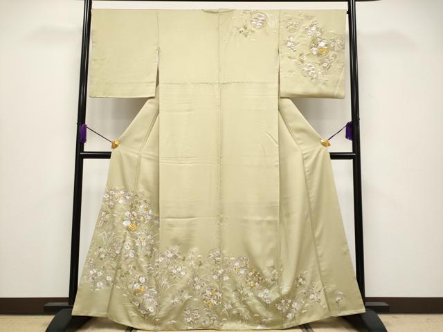 ■■■　サイズ　■■■ 身丈 162.5cm（肩から） 裄丈 67cm 袖丈 49cm　 縫込み 8cm 袖幅 34.5cm 前幅 25cm 後幅 30cm 着物縫いこみ 内揚げ 2cm 裄 お袖側 約 1.5cm　身頃側 約 2cm ■■...