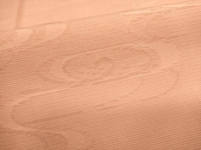 Uramono - 平和屋着物＊夏物　色無地　流水文紗　深支子色　正絹　逸品　DAAS1263ud