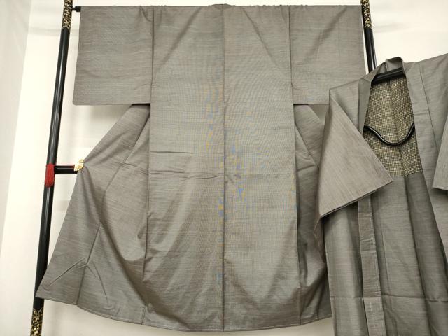 绅士和服 - 平和屋着物●男性　本場大島紬　アンサンブル　カタス9マルキ　正絹　逸品　未使用　AABE8240ck
